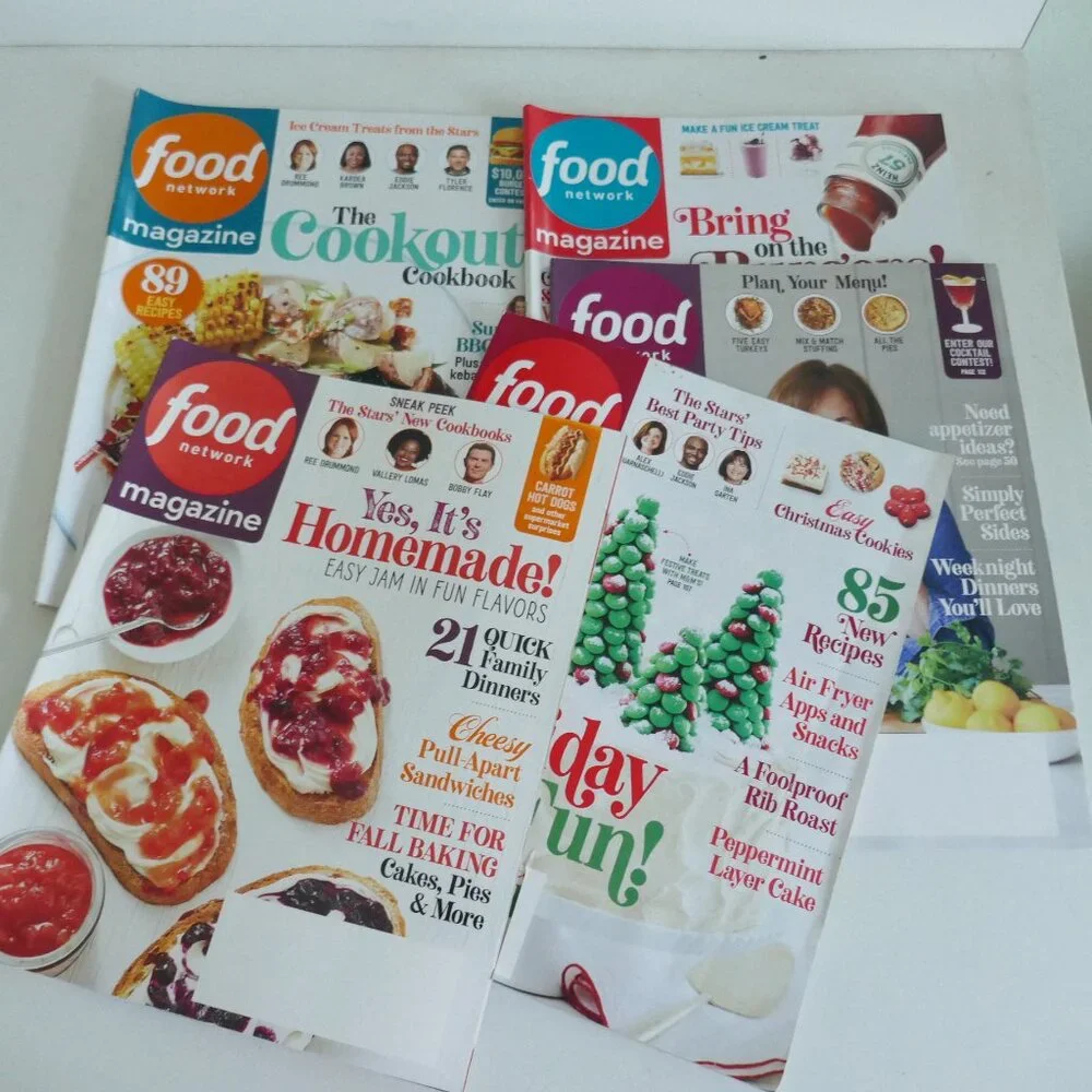 Food Network magazine 5 issues 2021, 2022